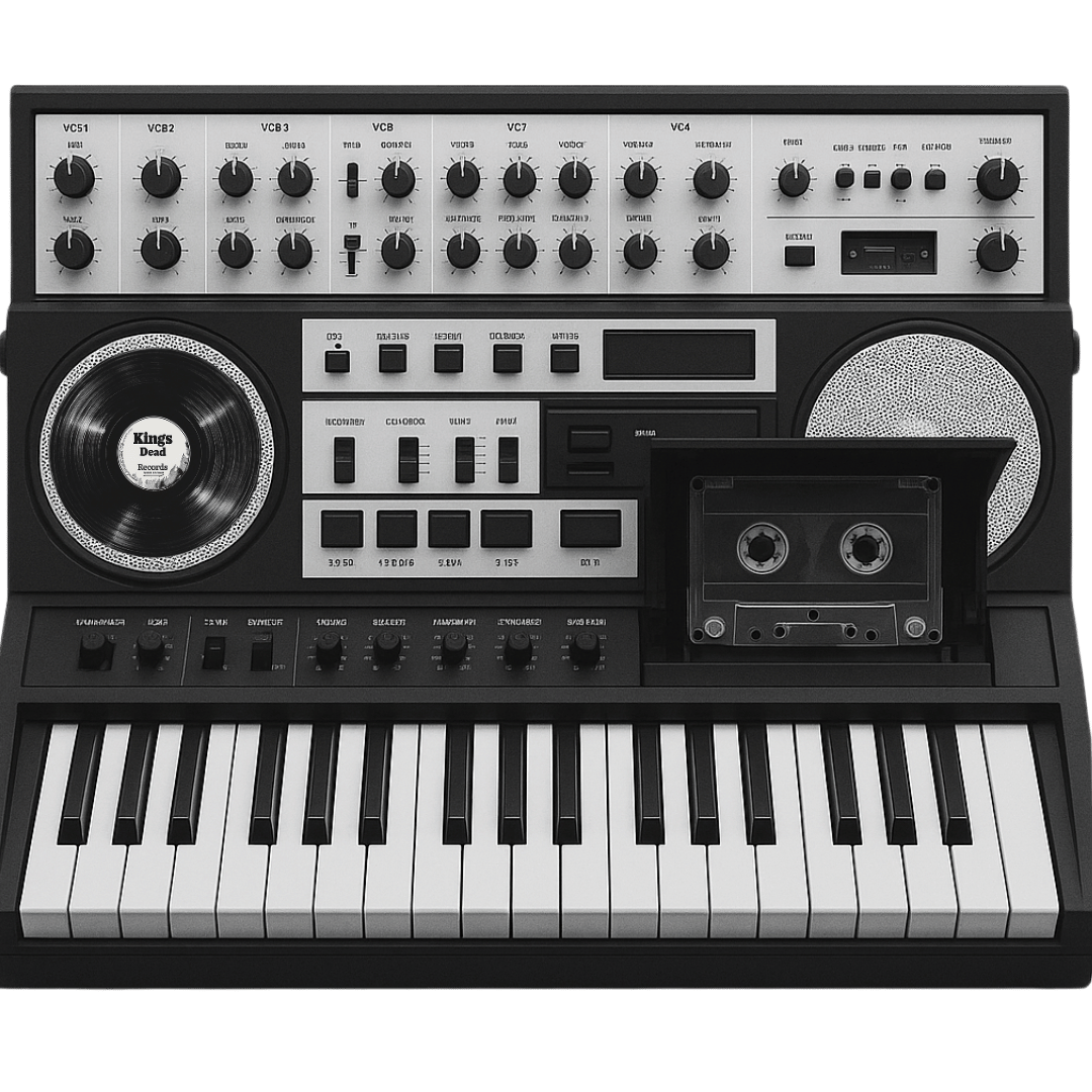 Synth with Kings Dead Records logo